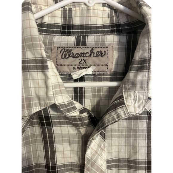 Wrangler  Western shirt Mens  sz 2x  short sleeve Pear snap - Picture 3 of 4